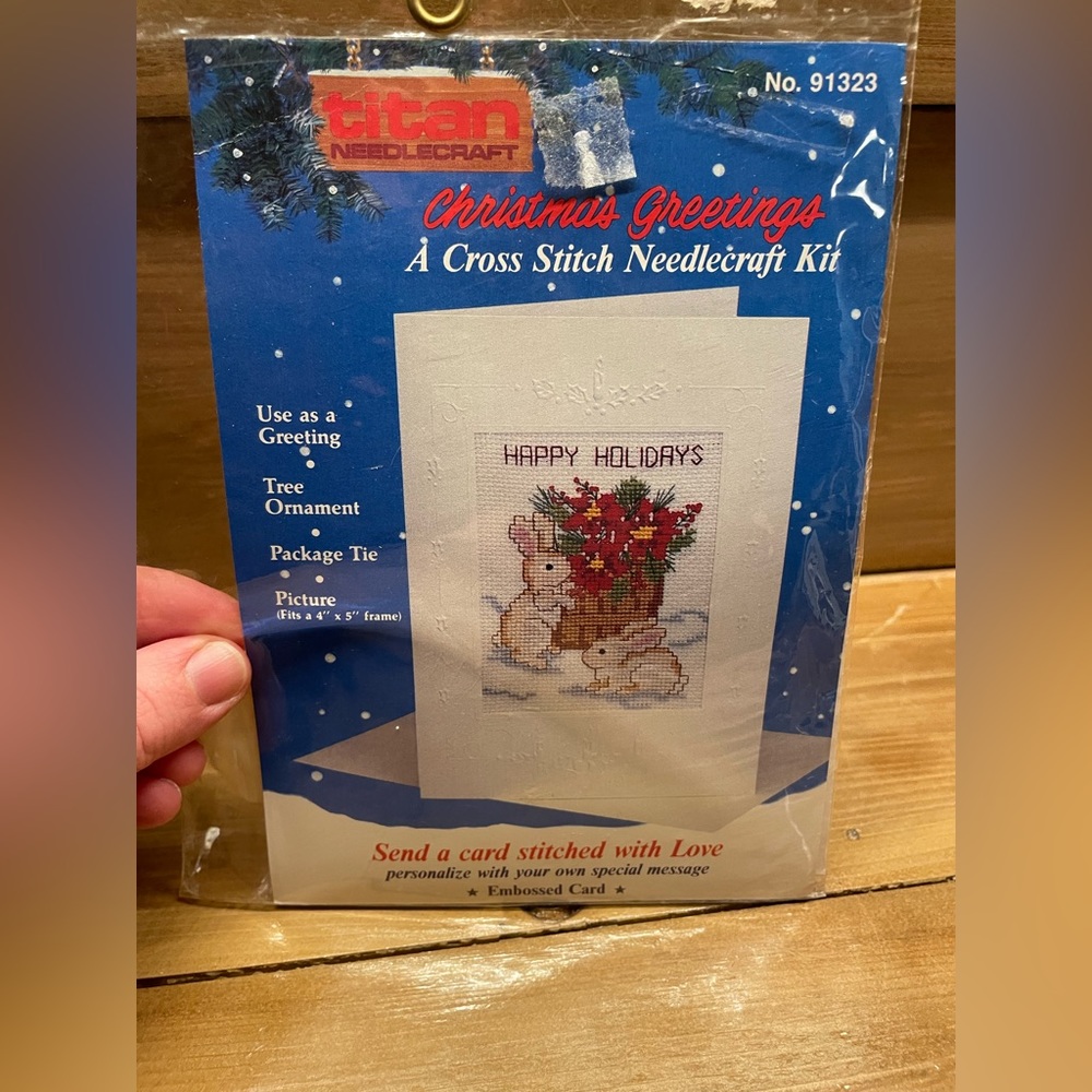 Titan Crows Stitch Needlecraft Christmas Card Kit